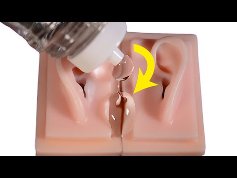 ASMR Is this the most transparent liquid in the world? (Subtitles, clear slime, ear massage)