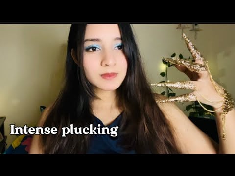 (Reiki ASMR) PLUCKING until you fall asleep🍀🧿✨