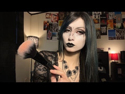 asmr- goth girl gives you a gothic makeover 🦇💄