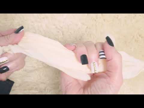 VINYL GLOVES 😻  FAKE LONG NAILS 😼  [[ASMR]]