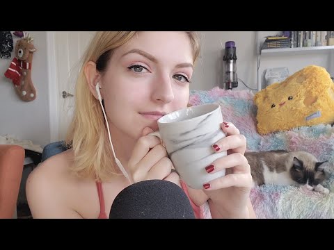 ☕ASMR Soup Sipping + Rambles☕