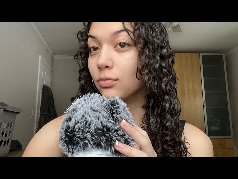 ASMR~ Tingly Mic Triggers w/ fluffy & foam cover (rambling) 🫧