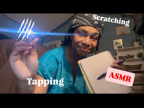 ASMR | Tracing and Tapping and Scratching (Carlee)