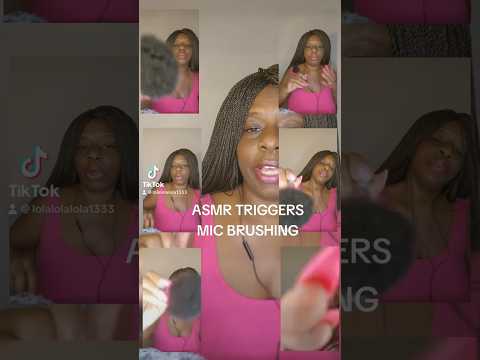 ASMR mic  brushing, brushing your face