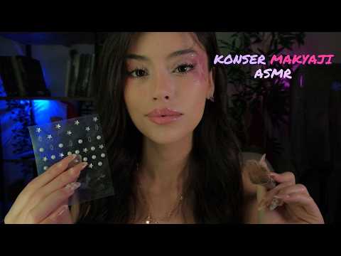 ASMR - Konser Makyajını Yapıyoruz 💄