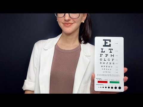 ASMR Relaxing Eye Exam l Soft Spoken, Personal Attention, Light Tests