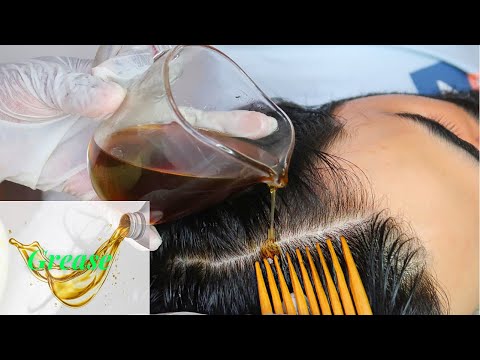 Using GREASE To Oil Scalp | ASMR