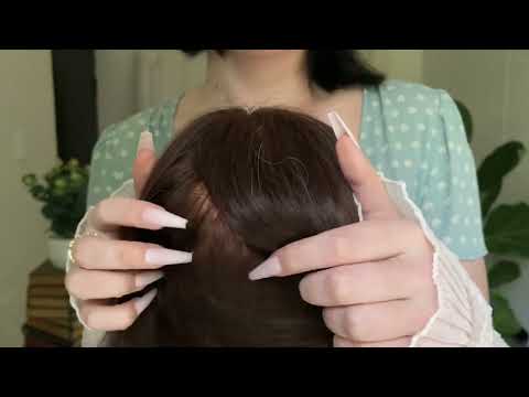 *one minute asmr* hairplay on mannequin