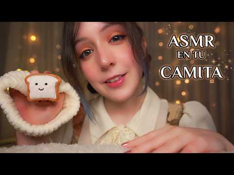 ⭐ASMR en tu CAMITA🕯️| para cuando te sientes insegura/o | infusion, cuentos y lluvia