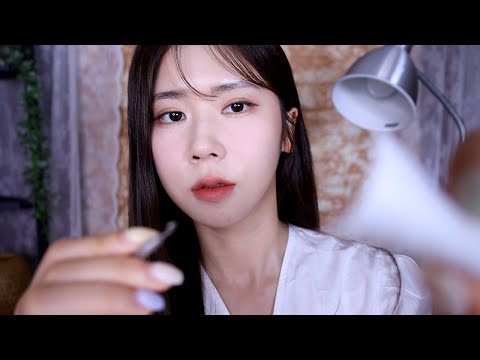 ASMR.sub  톡톡 시원하게 터지는 여드름 압출 살롱 | 주사 | 압출 | 소독 | 면봉 | Pimple Extraction Roleplay