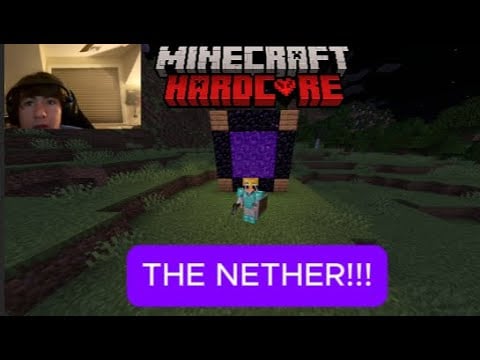 ASMR HARDCORE MINECRAFT THE NETHER!!