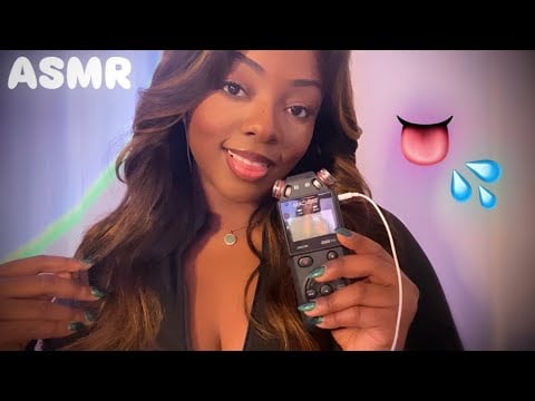 ASMR | SUPER SOFT Tascam Tongue Sounds 🤍 Tongue Twisters & Trigger Words 👅💦