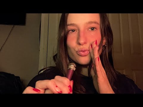 *mini mic ASMR* mouth sounds and hand movements (inaudible, scratch, spit painting) 💕🖌️