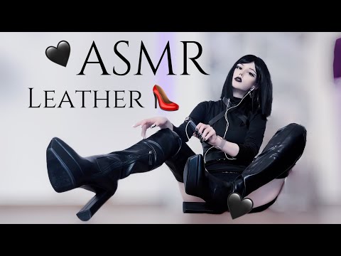 High Heel Leather Boots ASMR 🖤