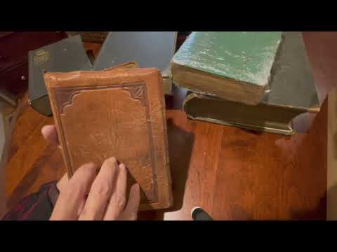 SHARING MY ANTIQUE BOOKS - ASMR