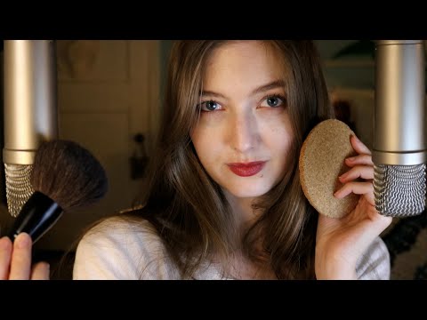 ASMR Slow Whispers & Sounds (Cork Tapping, Brushing, Hand Movements, Scissors)