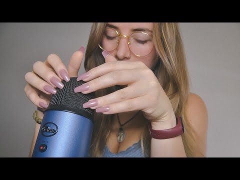 ASMR Gentle Mic scratching & tapping slow (1 hour, no talking)