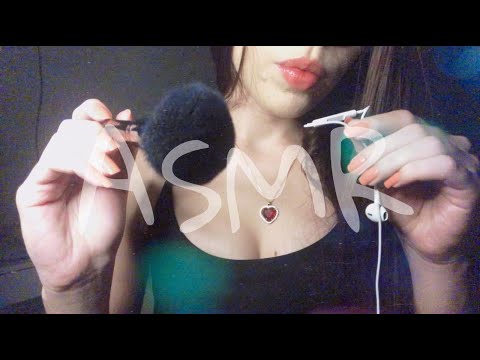 ASMR | MOUTH SOUNDS + FACE BRUSHING