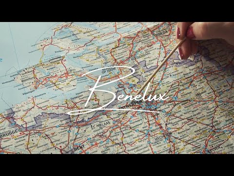 ASMR Tracing a Map of the Benelux States (soft spoken, reading place names)