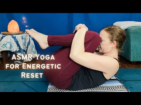 ASMR Yoga Stretch - Energetic Cleanse and Reset, Relax and Rejuvenate, Soft Spoken, Singing Bowl