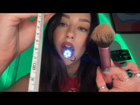[ASMR] Spit Painting, Measuring & Inspecting You (fast & aggressive)