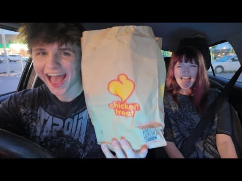 ASMR WITH MY GIRLFRIEND (eating chicken)