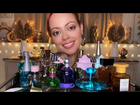 ASMR| Summer Affordable Perfumes Show & Tell - Tapping, Tracing, Lid Sounds