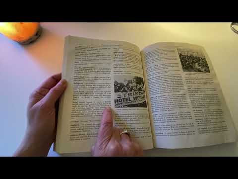 ASMR Book of Cultural Literacy part 2 Economics ~ Soft Spoken, Book Flip Through