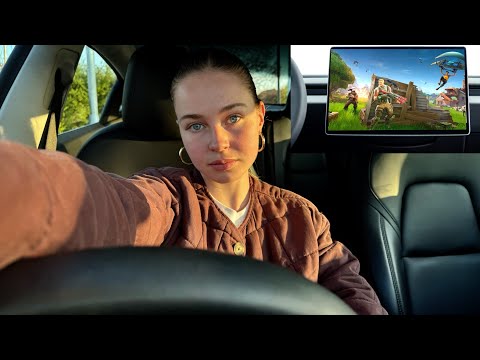 ASMR Gaming In My Tesla 🚗 Tingly Tablet Tapping & Soothing Whispers