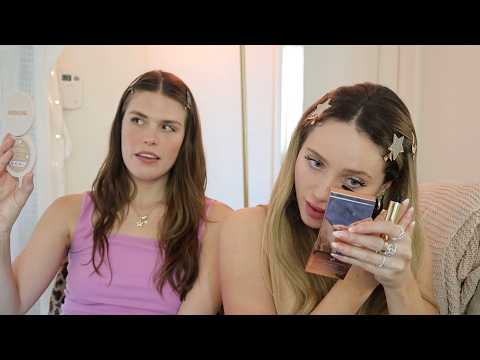ASMR Get Ready With Me & Eden 💕💄 Doing Our Every Day Makeup (Whisper)