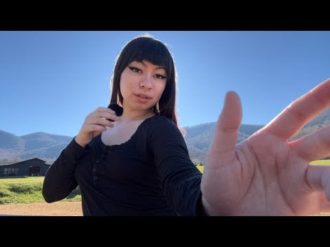 ASMR in the Mountains | Hand Movements & Whispers