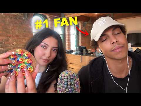 Giving my fan ASMR (ft. @ASMRIzak)