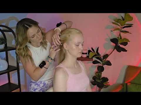 ASMR Hair Play, Scalp Attention, Back Scratching & Ear Tingles