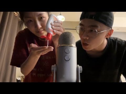 "KC Sleep Aid" abstract funny couple double sleep aid 25min long video less vocal more abstract asmr