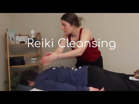 Reiki Aura Energy Cutting with Gemstones and Smoke - Real Person ASMR