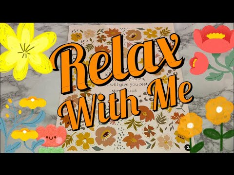 LO-FI ASMR VISUAL & SOUND TRIGGERS: FLOWER STICKER PUZZLE #294