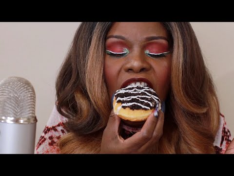 KRISPY KREME SMORES AND OREO DONUTS ASMR EATING SOUNDS