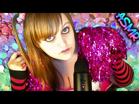 ASMR 🌸 YT Live Streams & Membership Perks ♡ Cheerleader : Pom Poms, Feather Brush, Bubble Wrap ♡