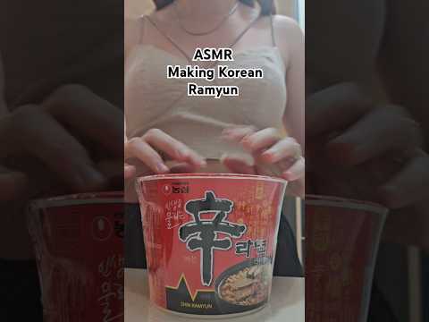 ASMR Making Korean convenience store ramyum #tingles #asmrvideos