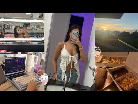 ASMR VLOG 🌺 UM DIA COMIGO 💫 | rotina, comprinhas...