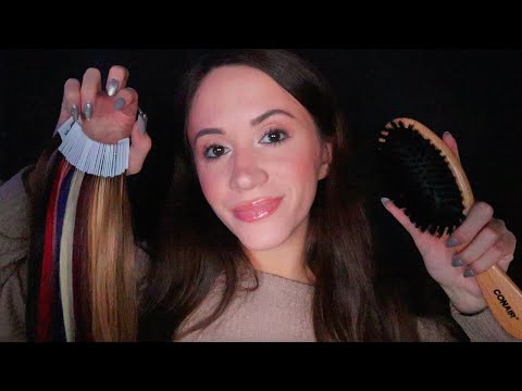 ASMR / Cutting & Dying Your Hair (relaxing hair salon)