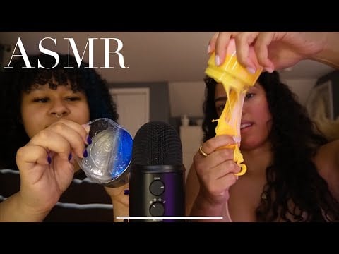 My cousin tries ASMR for the first time!￼ [part 1]