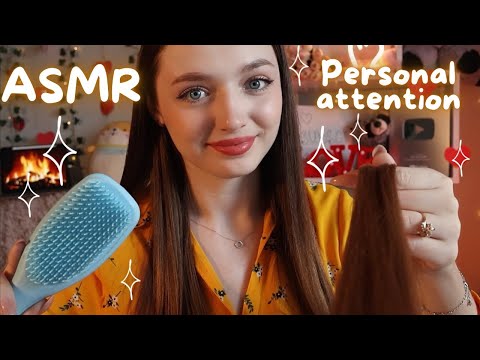 ASMR Gentle Hair Brushing Before Sleep 🥱💆🏻‍♀️ (no talking)
