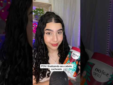 ASMR: FINALIZANDO SEU CABELO CACHEADO #shorts