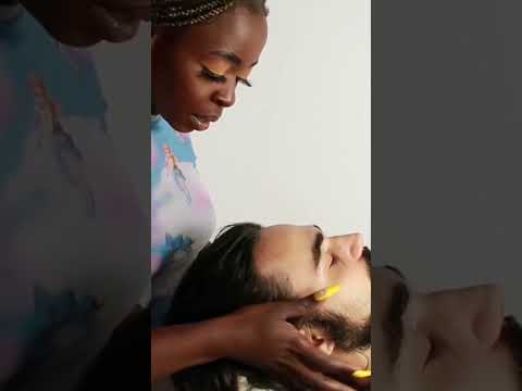 Very RARE & ATTENTIVE face massage | FULL VIDEO ON OUR YOUTUBE CHANNEL #asmr #shortsvideo #shorts