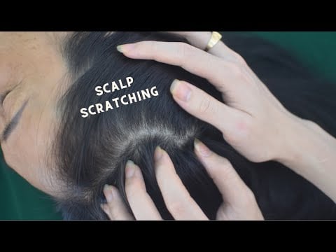 ASMR Nape Scratching, Scalp Scratching Massage, Hair Sounds For Relieve Stress, Headache