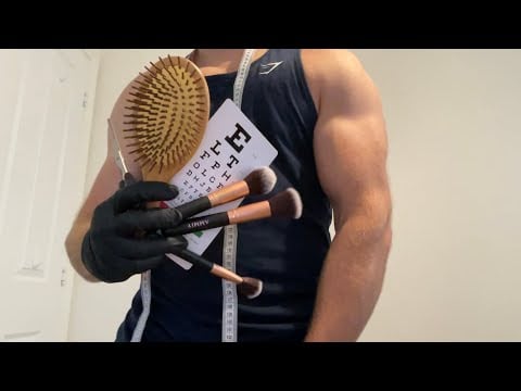 Fastest ASMR - Cranial Nerve Exam, Eye / Ear Doctor, Massage, Gym Personal Trainer, Haircut + More