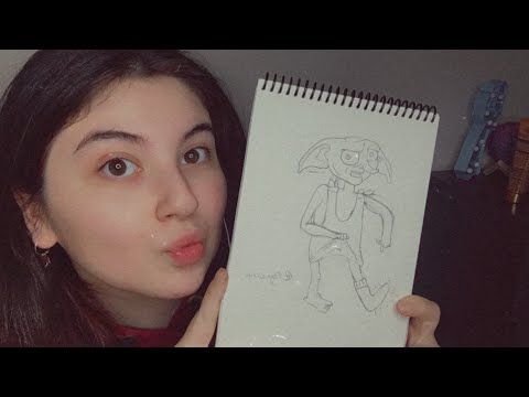 TÜRKÇE ASMR | HARRY POTTER DOBBY ÇİZİMİ | RAHATLATICI ASMR | PENCİL ASMR | MOUTH SOUND ASMR |