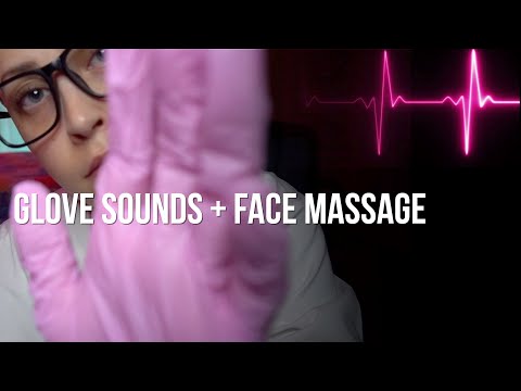 Heartbeat ASMR | Latex Glove Sounds & Face Massage (No Talking)