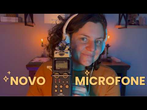 ASMR com o NOVO MICROFONE: Diapasão, Papel Colmeia e Tapping | Energia Zen ASMR